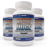 Naturally Huge Men's Pills 3 Bottles (3 Month Supply)