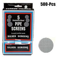 Fansport Tobacco Pipe Screen, 500Pcs Smoking Screen High Burning Point Pipe Screen Filter for Smoking Pipe