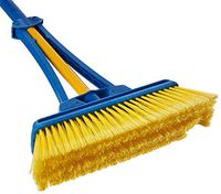BroomX 13.5-21" Expandable Broom, Yellow/Blue