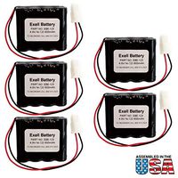 (5-Pack) Emergency Lighting/Exit Lighting/Fire Exit Sign/Fire Exit Light Battery Fit and Replace LITHONIA ELB4865N, LITHONIA LESB1R, CUSTOM-123, BEL-123, ANIC0546, LITHONIA 277ELNF, ELB-4865N