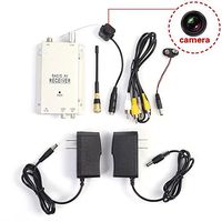 JahyShow Mini Camera Spy with Receiver Wireless Pinhole Micro Cam Complete Surveillance System CCTV Camera System