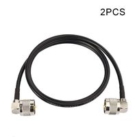 Superbat PL-259 Jumper Cable UHF (Pl259) Male to Male Low Loss Digital RG58 Coax Cable (3 Feet RG58) for HAM & CB Radio,Antenna Analyzer,Dummy Load,SWR Meter 2-Pack