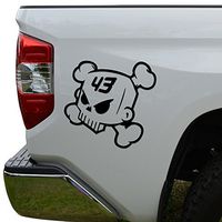 WenNuNa Ken Block Drift Racing 43 Death Skull Die Cut Vinyl Decal Laptop Car Truck Bumper Window Sticker