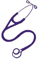 hBARSCI Stethoscope Vinyl Decal - 5 Inches - for Cars, Trucks, Windows, Laptops, Tablets, Outdoor-Grade 2.5mil Thick Vinyl - Purple