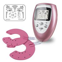 Funwill Electronic Breast Enhancer Enlargement Electrode Electrical Pulse Digital Enhancing Chest 8 Massage Modes Growth Pink Cable Wire Health Care Beauty Tool Women