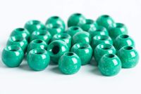 Blue Wing Olive Tungsten Beads for Fly Tying - 25 Pack (Mottled Blue Olive, 2.4 mm (3/32"))