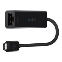 Belkin USB-IF Certified USB Type C (USB-C) to Gigabit Ethernet Adapter, Compatible with USB-C Devices including New MacBook, MacBook Pro (2016), XPS and ChromeBook Pixel (Renewed)