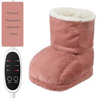 MAG.AL Temperature Regulation Warm Foot Treasure Plug in Heating Foot Massage Pad Dorm Room Electric Shoes Electro-Thermal Cushion Office Warm Pad 2Piece, Pink,253340Cm