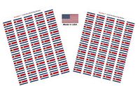 Made in USA! 100 Country Flag 1.5" x 1" Self Adhesive World Flag Stickers, Two Sheets of 50, 100 Sticker Flags Total (Costa Rica)