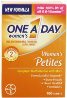 One A Day Women’s Petites Multivitamin,Supplement with Vitamin A, Vitamin C, Vitamin D, Vitamin E and Zinc for Immune Health Support*, B Vitamins, Biotin, Folate (as folic acid) & more, 160 count