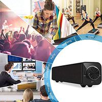 Sound Bar，31.5-Inch 4 Speakers with Dual Built-in Subwoofers Wired & Wireless Bluetooth (Home Theater Surround Sound, Included Optical Cable)