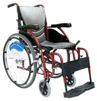 Karman Ergonomic Wheelchair in 20" Seat and Quick Release Axles, Red Frame