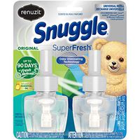 Renuzit 2 Count Snuggle Scented Oil Refill for Plugin Air Fresheners, Superfresh Original, 0.67 Fl Oz (Pack of 2)