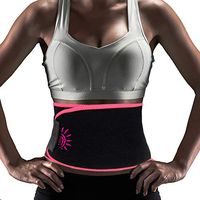 FTEOX Waist Trimmer Belt,Sweat Belt Waist Trainer Belt Slimming Belt for Women&Men Stomach Fat Burner Low Back Lumbar Support Adjustable Straps with Sauna Suit Effect