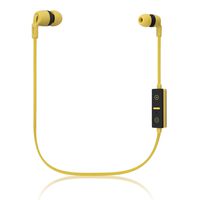 Audiomate S501 Noise Isolating Bluetooth Wireless Earbuds w/Mic and Remote - Yellow