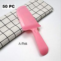 Wonderful Deluxe Disposable Plastic Tableware Premium Cake Knives Cutlery For Party & BBQ - 50 PC (A-Pink)