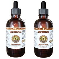 California Poppy and St John's Wort Liquid Extract, Organic California Poppy (Eschscholzia Californica) and St John's Wort (Hypericum Perforatum) Tincture Supplement 2x2 oz