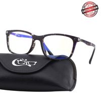 CGID CT46 Premium TR90 Frame Blue Light Blocking Glasses,Anti Glare Fatigue Blocking Headaches Eye Strain,Safety Glasses for Computer/Phone/Tablet,Rectangle Flexible Unbreakable Frame,Transparnet Lens