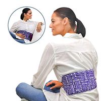 Heat Therapy Pack, Everywhere Microwaveable Wrap, Scented Heating Pad for Lower Back, Menstrual Cramps, Knee Strap Soothing Pain & Tension by HTP Relief, Purple