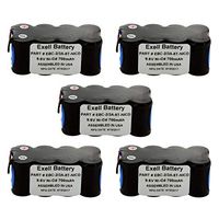 5x 9.6V 700mAh Custom NiCD Battery Pack w/Tabs For GSMR Radios, Exit Lighting