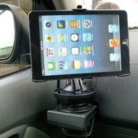 Dedicated iPad MINI Cup Holder Car Mount (sku 16078)