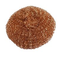 uxcell Copper Spiral Scourer Cleaning Sponges Metal Scrubber Scouring Pad Ball for Home Kitchen Pot Pan Dish Wash Cleaning 8cm Dia