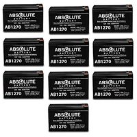 10 Pack New AB1270 12V 7AH SLA Battery Replacement for Silent Knight 5395