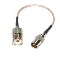 AEcreative External Antenna Coax Cable Plug PL-259 SO-259 Connector Adapter for Grundig Satellit 500 600 650 700 Short-Wave Radio Receiver RG-316