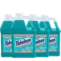 FABULOSO Professional All Purpose Cleaner & Degreaser, Ocean Cool, Concentrated Formula, Bathroom Cleaner, Toilet Cleaner, Floor Cleaner, Shower Cleaner, Glass Cleaner 1 Gallon (Pack of 4) (US05252A)