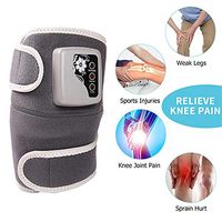 ZWPY Heat Massage Knee Pads, Heating Knee Wrap Brace with Warm Protect Knees for Knee Sprains, Joint Pain, Pain Relief for Men Women with Power Banks