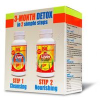Bill Natural Sources 3-Month Liver Detox (LiverFLX™ 120 Capsules + LiverBuild™ 120 Capsules)