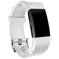 Wensltd Sports Silicone Bracelet Strap Band For Fitbit Charge 2 (white)