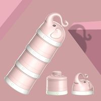 Dichy Baby Formula Dispenser ，Twist-Lock Stackable BPA Free Milk Powder Dispenser & Snack Storage Container-Large Capacity，3 Feeds.