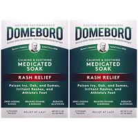 Domeboro Medicated Soak Rash Relief (Burow’s Solution), 12 Powder Packets (Pack of 2)
