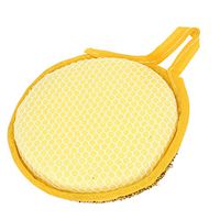 Yellow Gold Tone Sponge Bowl Dish Scrubber Cleaning Pad for Kitchen