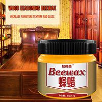 Hilyo Upgrated Multipurpose Wood Seasoning Beewax, Furniture Care Complete Solution Beeswax Polish for Home Cleaning, Beeswax Polished Waterproof & Wear-Resistant All-Purpose Beewax 80g (Yellow)