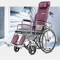Lightweight Manual Wheelchair,Aluminium Folding Wheelchair with Full Arms and Swing Ergonomic Ultra Transit Wheelchair Healthcare