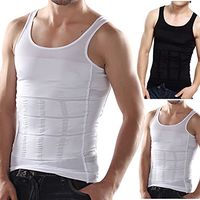 Frogwill® Mens Posture Correction/Support/Pain Relief Slimming Body Vest Shirt (M, Black-New)