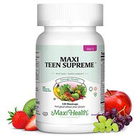 Maxi-Health Teen Multivitamin – Natural Vitamins For Teenage Girls Ages 12-17 – Enhances Development And Immune Health - Best Kosher Supplement For Teenagers – 120 Count