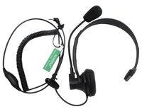 SUNDELY Over-Head Earpiece/Headset Boom Mic PTT-VOX Switch for Garmin Rino GPS /2 Two Way Radio Walkie Talkie Combo 1-pin