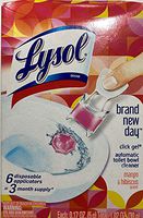 Lysol Lysol Automatic Toilet Bowl Cleaner, Click Gel, Mango & Hibiscus, 6 Count