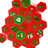 papapanda 24 Christmas Advent Calendar Boxes with Number Stickers Xmas Gift Boxes Decoration