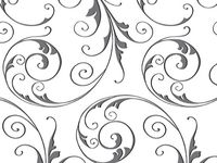 Pack Of 1, 30"X100' Jewel Swirl Frosted Black Classic Print Cello Rolls 1.0 Mil Made In USA