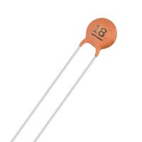 uxcell Ceramic Capacitor Kit 50V 18PF Disc Capacitors for DIY Electronic Circuit, Pack of 20, Brick Red
