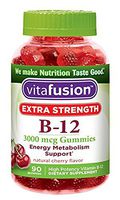 Vitafusion Extra Strength B12 Gummies, 90 Count (Pack of 3)