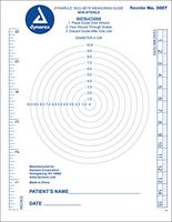Dynarex Dynarule Wound Measuring Bullseye Guide Medical Ruler 3007, 1250 Count