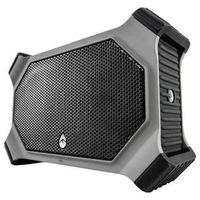 ECOXGEAR EcoSlate GDI-EXSLT810 Rugged Waterproof Floating Portable Bluetooth 20 Watt Stereo Wireless Smart Speaker (Gray)