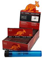 Pouch Brand Eazy to Roll Cigarette Rolling Papers (24 Packs/Full Box) with Rolling Paper Depot KewlTube