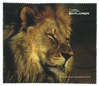 Microfiber Lens Cleaning Cloth Featuring Images from National Geographic, Lion