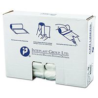 Inteplast Group IBS S303710N 37" Length, 30" Width, 10 Micron Thickness, 20-30 Gallon, Natural Color High-Density Commercial Coreless Roll Can Liner